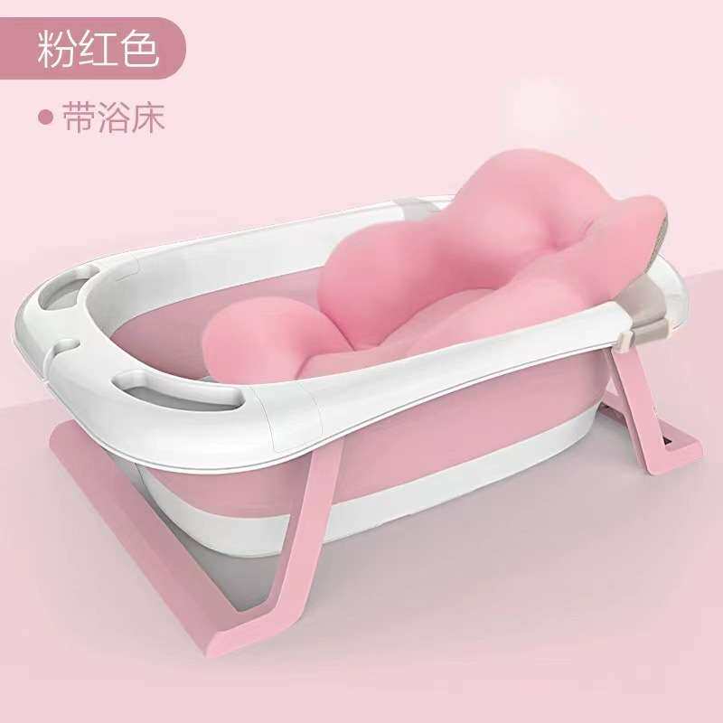 宝宝浴盆 超大号加厚加长感温款儿童洗澡桶 洗澡盆婴儿折叠洗澡盆