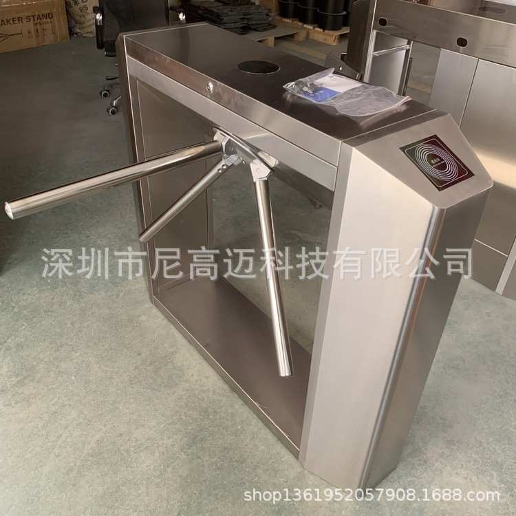 溆浦单向通道转向三滚闸门 邵阳超市进门口手动旋转门 衡阳单项门