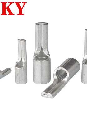 PTNB针形裸端头KS扁形裸端子片形冷压接线铜线鼻子紫铜镀锡铜线耳