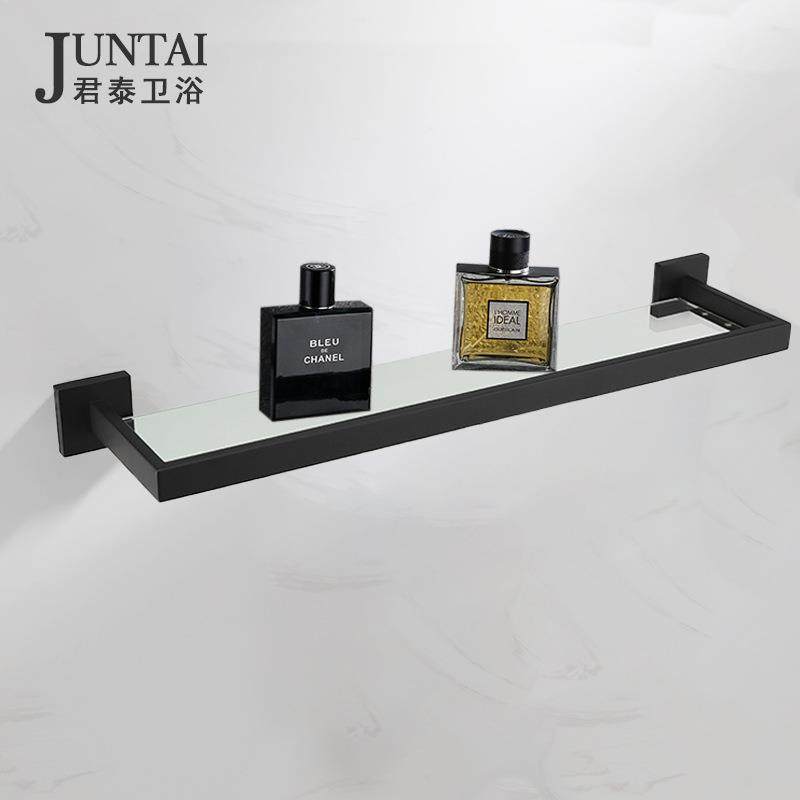 玻璃置物架304不锈钢黑色浴巾架置物架简约毛巾收纳架浴室挂件,模玩/动漫/周边/娃圈三坑/桌游,模型制作工具/辅料耗材,淘宝优惠券,粉丝福利购,淘宝优惠卷