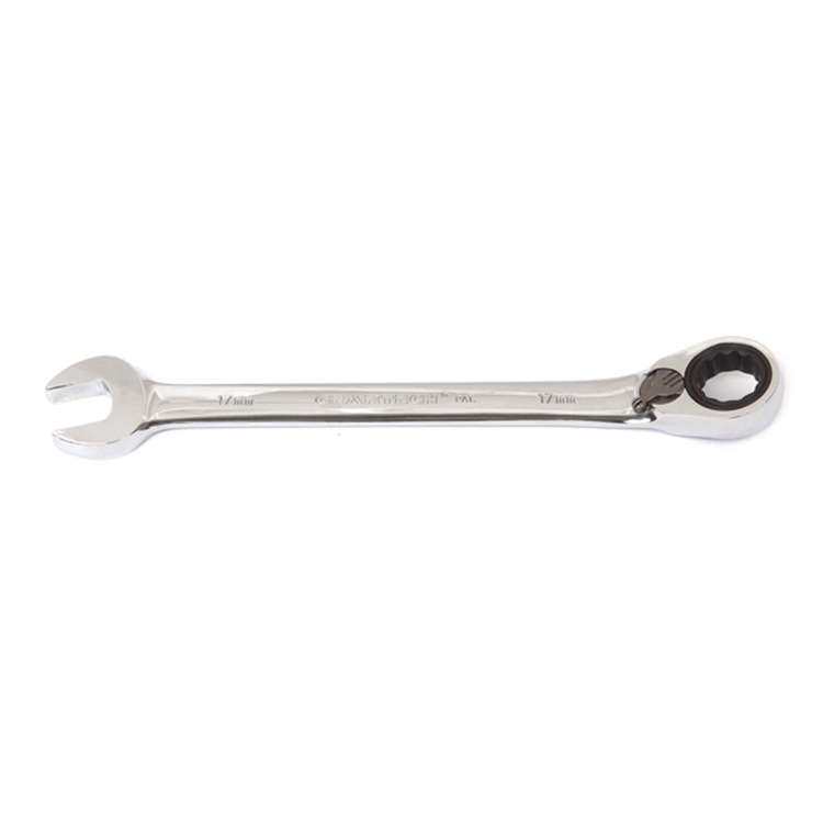 钢盾工具 公制精抛光双向棘开两用长扳手8-32mm S018808