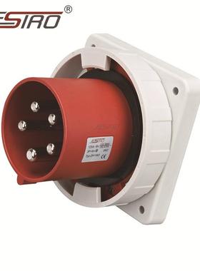 中穗 ZH1983 125A大电流 5P 400V 防水等级IP67 三代 工业插头