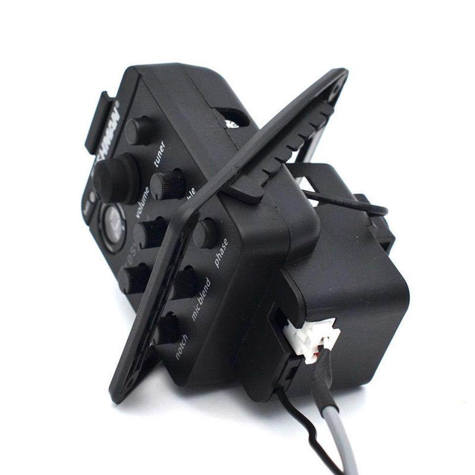 木吉他拾音器 带打板 电箱改装301开孔 降噪均衡调音表演出防啸叫