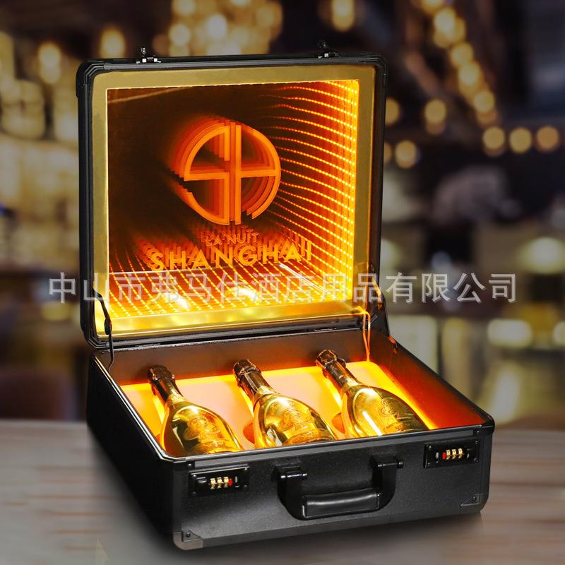酒箱酒吧深渊黑桃A香槟套VIP杯箱水果箱KTV酒具套装潮流夜光酒箱