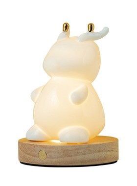 蔡小白萌龙小夜灯白瓷灯女生儿童卧室氛围睡眠床头创意台灯伴手礼