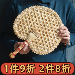 便携古风扇子夏季小扇子夏天团扇蒲扇儿童国风葵扇子老式日式中式