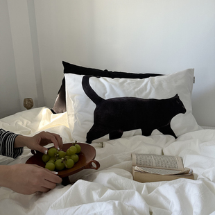 60支长绒棉单品纯棉全棉枕套单个48x74cm一对装 枕芯内胆套枕头皮