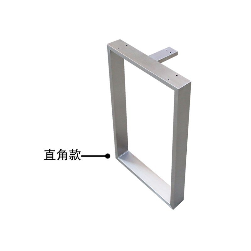 拉丝不锈钢桌脚定制吧台支撑腿订制口型金属桌腿餐桌橱柜脚架定做