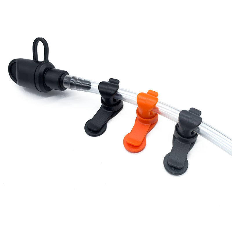 户外水袋水管夹配件吸管夹子磁铁固定器骑行登山越野揹包磁力扣