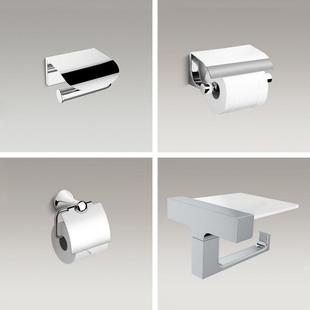 酒店工程款卫生间厕纸架镀铬手机纸巾架卫生卷纸架厕所抽纸置物架