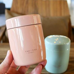 迷你焖烧杯小早餐杯保温宽口便携矮胖型广大口径装汤粥豆浆稀瞬奋