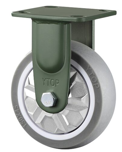 卓烨万向轮4寸5寸6寸重型TPR橡胶静音脚轮带刹车工业轮子手推车轮