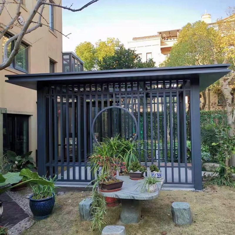 北京上海隔玻天合金阳光房封露台阳台别墅钢结构热璃花园铝井定制