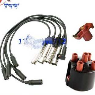 桑塔纳2000老普桑/99新秀高尔点火线圈高压线分电器盖分高性能