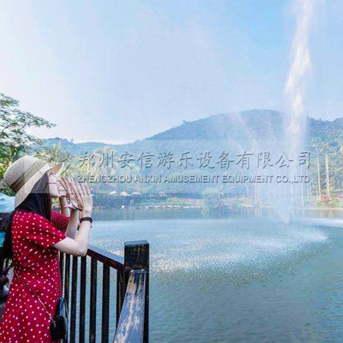 景区呐喊喷泉网红喊泉喇叭号角高音话筒声控喷泉单车喷泉设备厂家
