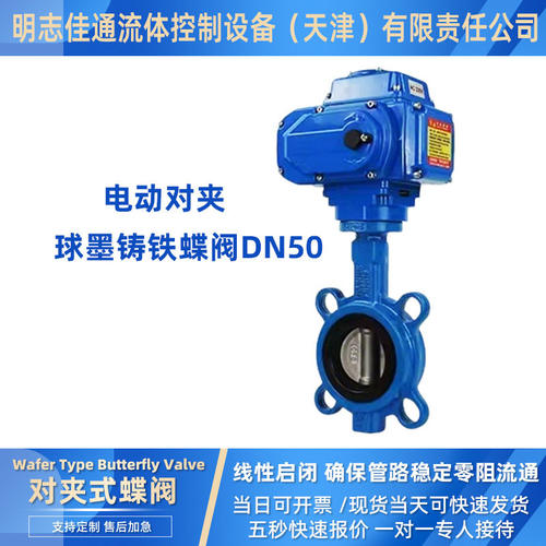 Actuated  Butterfly Valve Ductile Iron DN50CE Certified