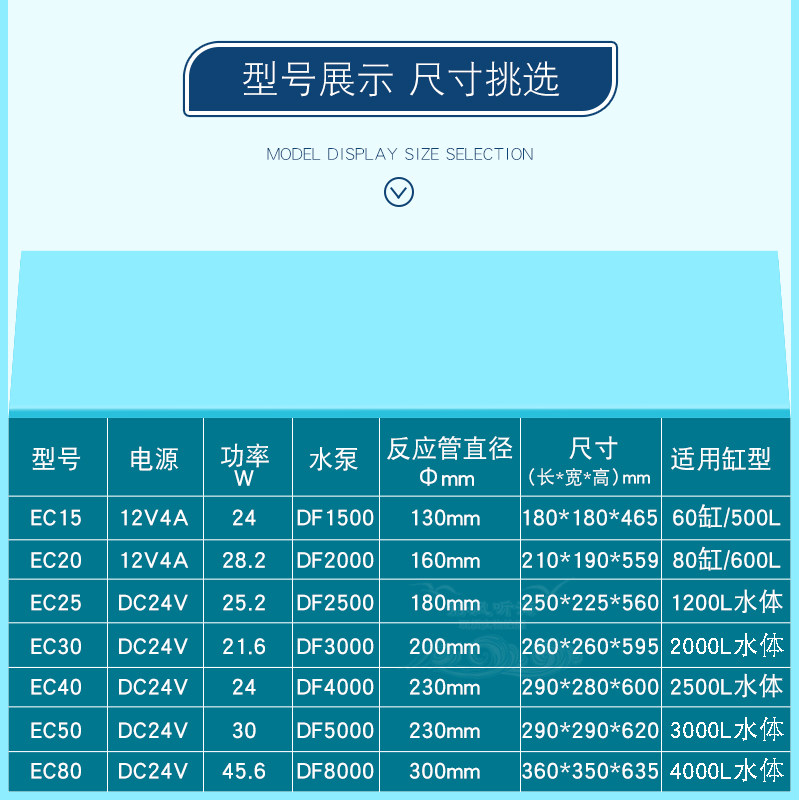 ae蛋分2频蛋白分离器鱼缸除氨过滤器18变02530405050水族静音