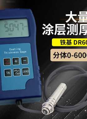 东如DR6000涂镀层测厚仪喷塑油漆防腐层防火涂料0-6000UM