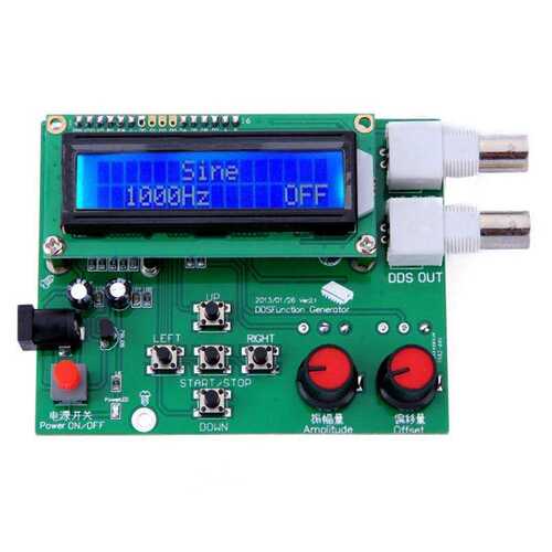 DDS信号发生器三角波正弦方形锯齿波套件1Hz-65534Hz DC 7V-9V