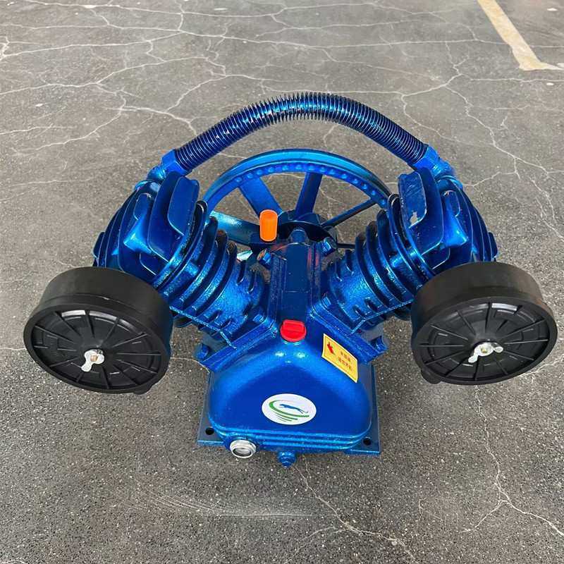 活塞空压机机头总成0.25/8/12.5工业气泵空气压缩机泵头配件大全