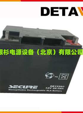 SECUR蓄电池 SB12250免维护12V5H铅酸应急电源
