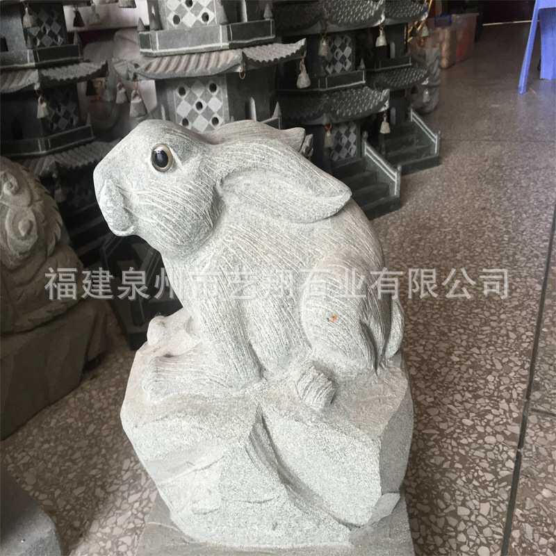 厂家十二生肖石像雕塑 园林景观雕塑装饰摆件