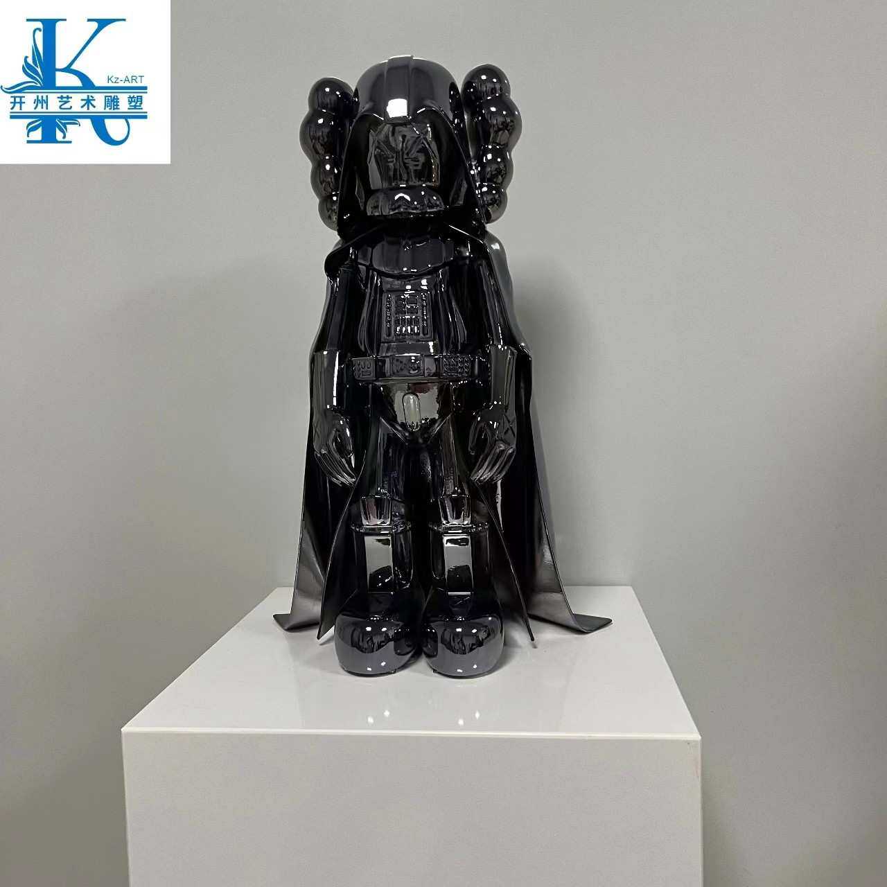 网红芝麻街潮流公仔现代雕塑摆件大型科技工业风商场客厅引流装饰