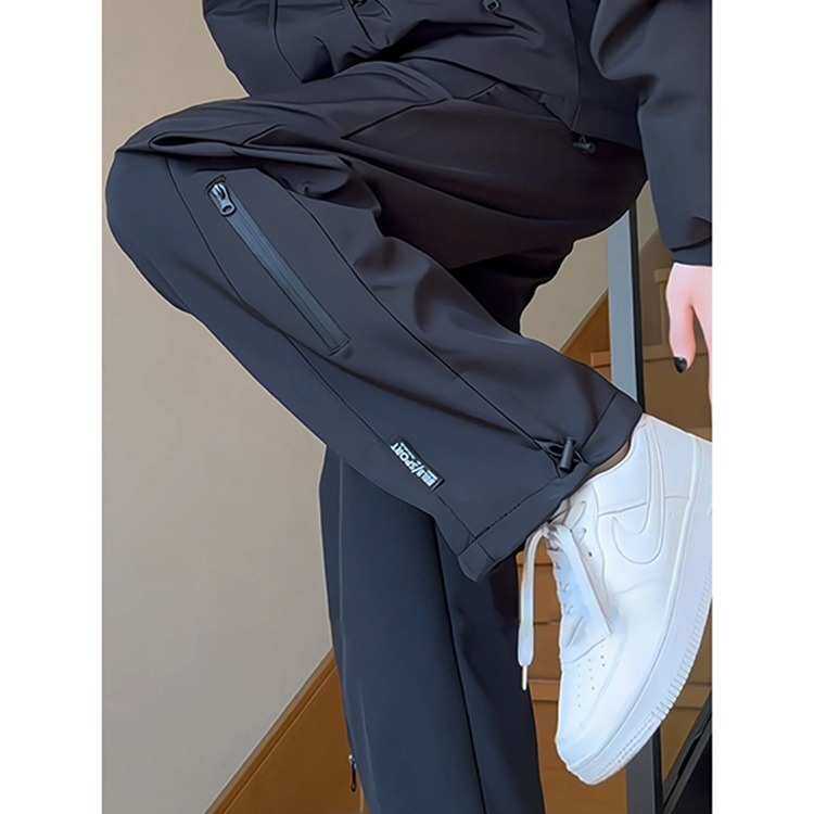 新款夏季户外登山软壳冲锋裤女款防风防水休闲工装裤美式运动