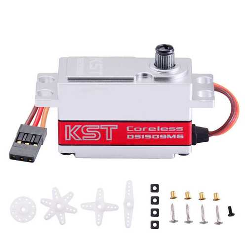 KST DS1509MG 12.8kg标准型矮身大扭矩0.07sec全金属漂移车用舵机