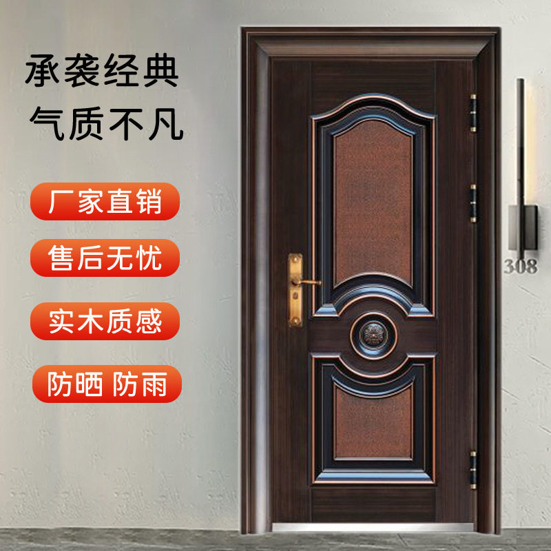 甲级入户门防盗门家用单开门进户安全门大门出租房进户门工厂直销