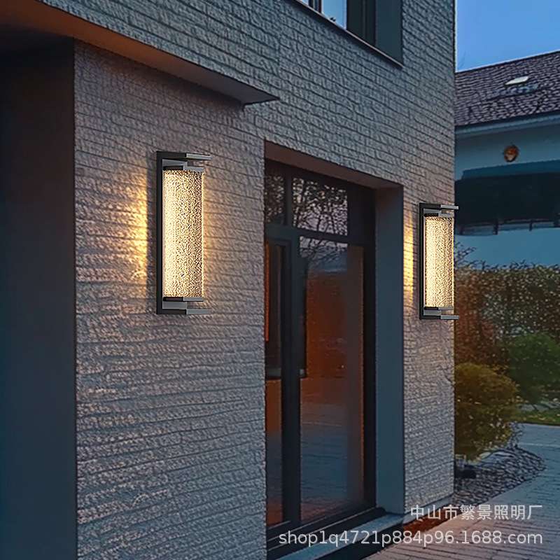 户外壁灯太阳能庭院灯别墅花园阳台灯室外防水大门口长条外墙灯