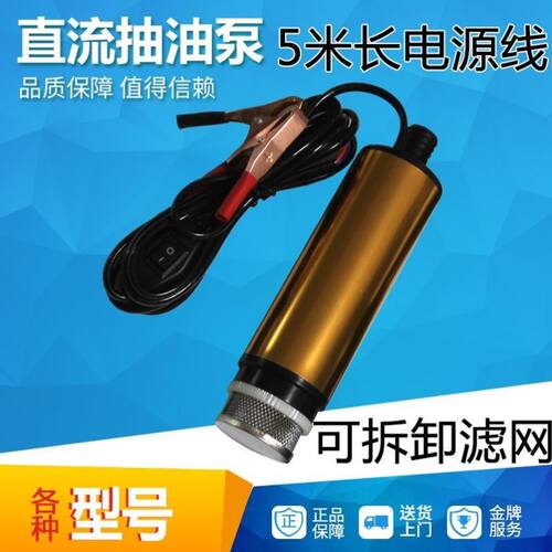 抽油泵柴油12V电动小型自吸泵24伏点烟器加油枪抽油机抽水泵