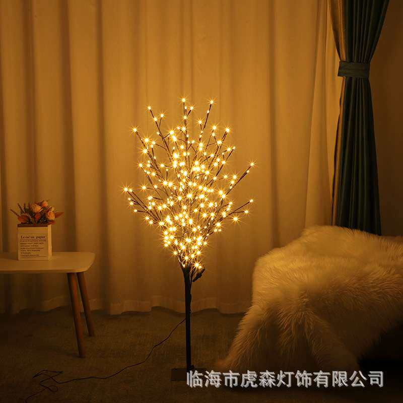 厂直销爆款led树枝灯室内氛围布置插电圣诞树灯室外庭院防水树灯