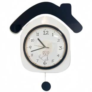 中古风钟表挂钟客厅大白墙装饰挂表家用简约轻奢时钟挂墙免打孔表