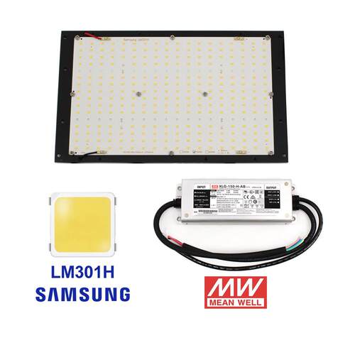 125W LM301H + 660nm uv ir LED 量子板植物灯 配明纬XLG电源