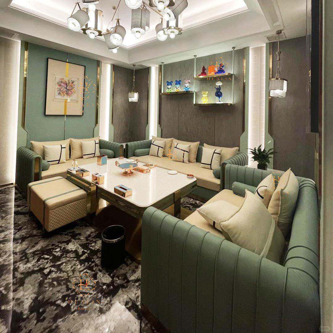 ktv沙发私人影院酒吧夜总会包厢港式轻奢清吧歌舞厅茶几沙发组合