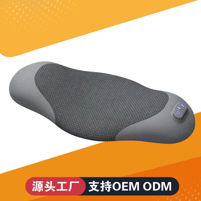 床上腰垫电动腰椎按摩器加热牵引护腰按摩枕颈腰靠垫靠枕按摩腰枕
