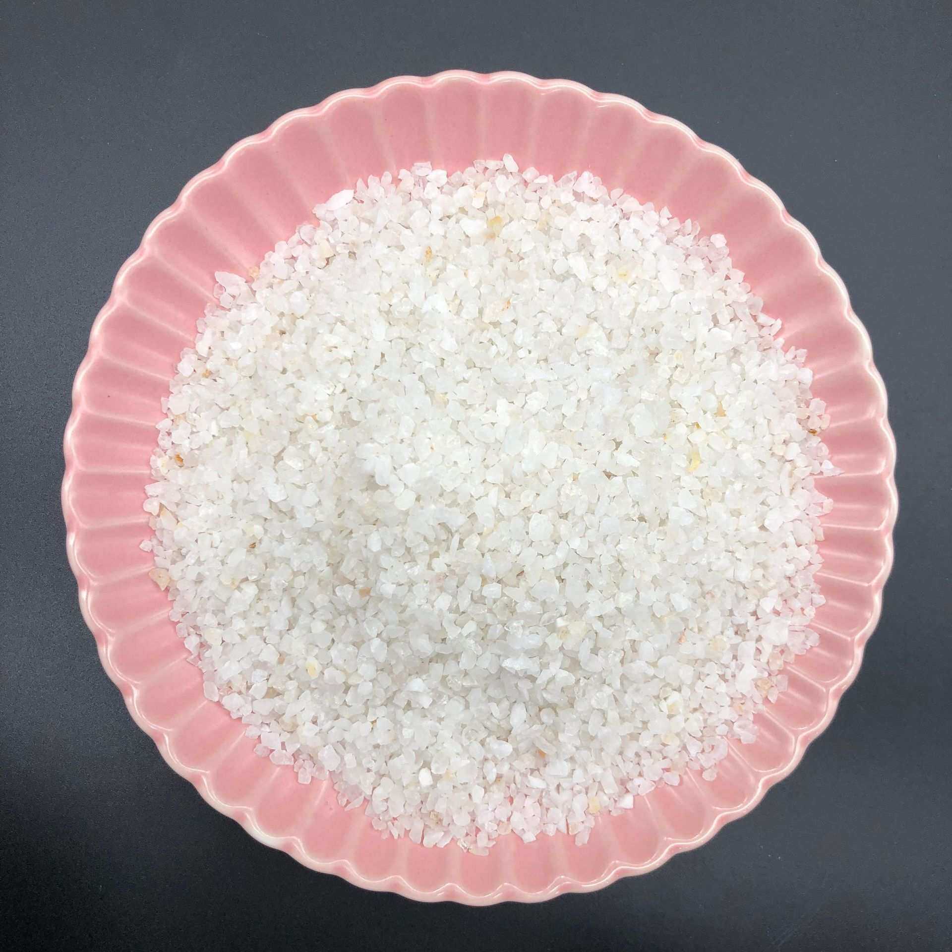 大量供应 白色石英砂磨料水处理滤料 喷砂除锈用石英砂颗粒