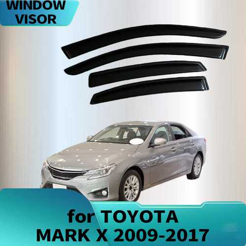适用丰田TOYOTA MARK X 2009-2017晴雨挡侧窗导流板雨眉加厚