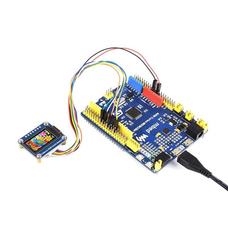 0.96寸RGB OLED显示屏模块 SPI接口通信65K彩色 兼容树莓派/STM32