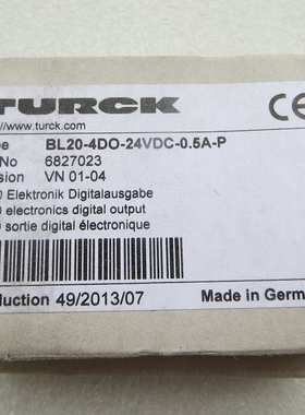 图尔克BL20-4DO-24VDC-0.5A-P BL20-4DI-24VDC-P 2DI 2DO等订货