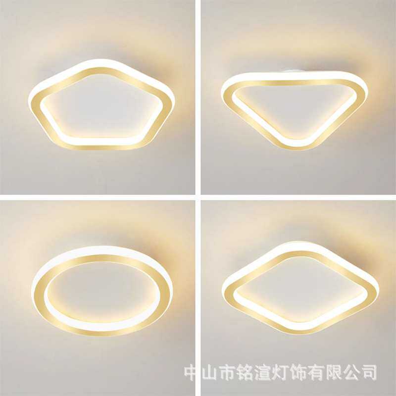 过道灯圆形 走廊灯简约现代led玄关吸顶灯创意个性阳台灯走道灯具