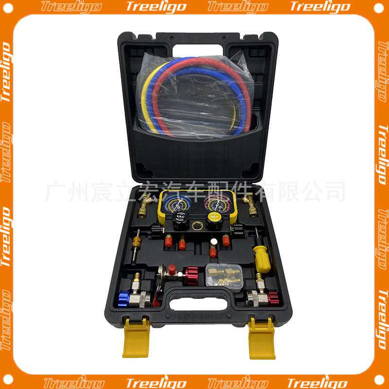 R410A/R32/R134A/R22新款加氟表组 4 way AC 诊断歧管测量套装