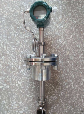 简易型插入式涡街流量计LUGB3350P2,现场显示,带4-20mA流量计