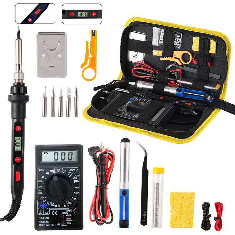 80W数显内热式可调温电烙铁套装恒温电焊笔家用维修烙画笔工具包,3C数码配件,摄像机配件,淘宝优惠券,粉丝福利购,淘宝优惠卷