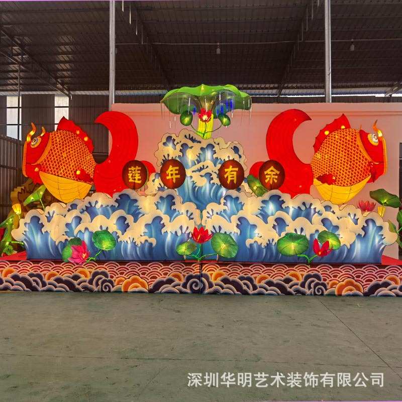 2026年元宵春节正月传统花灯彩灯厂家铁艺纯手工艺免造型灯笼发光
