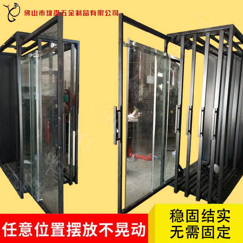 套装门展示架室内浴室玻璃门抽拉房门卫生间样品推拉立式落地展架