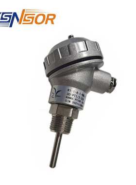 ZYSENSOR 温度传感器 管径6MM 管长可选PT1/2外螺纹 316材质