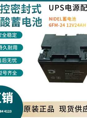 NIDEL蓄电池6FM--24 12V24AH 通讯设备 直流通信 质保三年