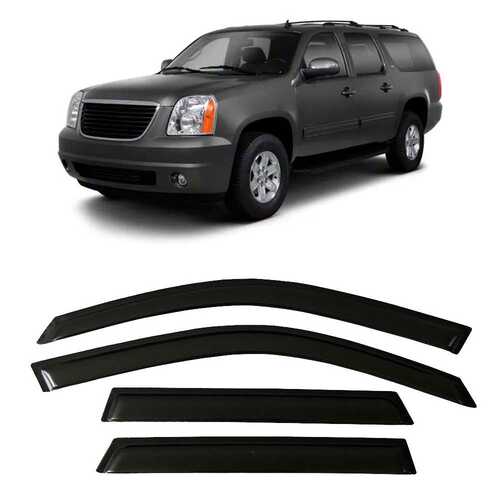 适用吉姆西GMC YUKON XL 2007-2014晴雨挡侧窗导流板雨眉加厚注塑